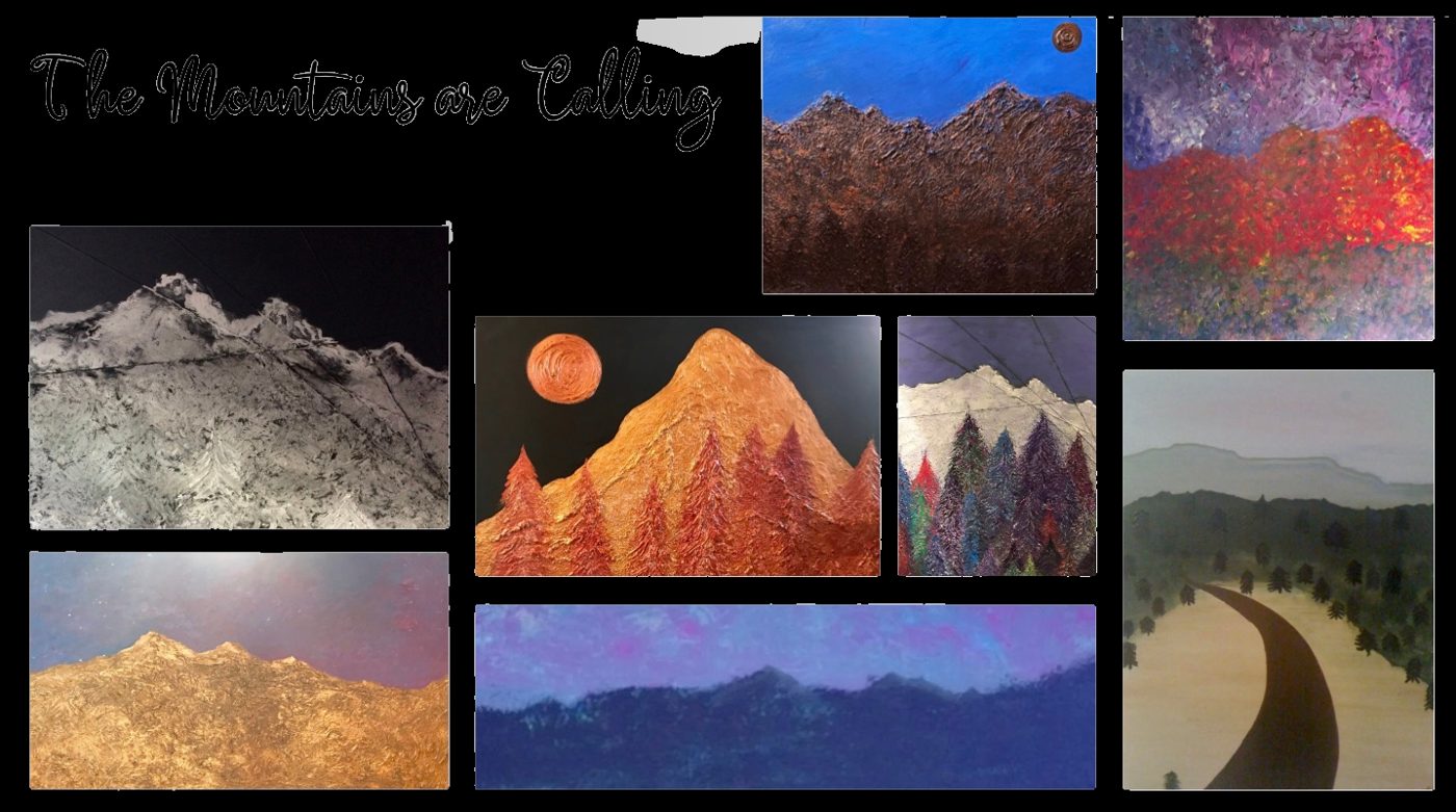 The Mountains are Calling: a collection of acrylic paintings